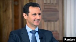 Tổng thống Syria Bashar al-Assad trong một cuộc phỏng vấn tại Damascus.