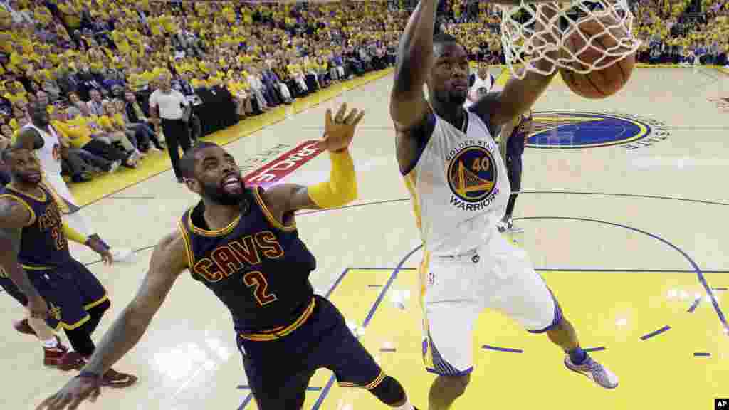 Harrison Barnes des Golden State Warriors au cours de la deuxième partie du match, 2 juin 2016.