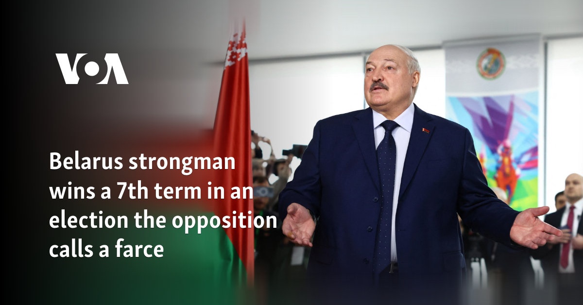 Belarus strongman wins a seventh time period in an election the opposition calls a farce