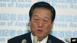 Ichiro Ozawa, tokoh politik berpengaruh di Jepang dibebaskan dari tuduhan skandal transaksi tanah tahun 2004 (Foto: dok). Ozawa bersama 48 pengikutnya memisahkan diri dari partai Demokrat dan mendirikan partai baru, Oktober 2012.