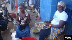 Mercado de Bandim na capital da Guiné-Bissau.