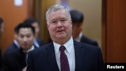Stephen Biegun succède à John Sullivan, nouvel ambassadeur des Etats-Unis en Russie, comme premier adjoint du chef de la diplomatie américaine Mike Pompeo.