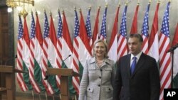 Državna tajnica Hillary Clinton i premijer Viktor Orban