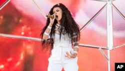 FILE - Cardi B performs at the Coachella Music & Arts Festival at the Empire Polo Club on April 22, 2018, in Indio, Calif. 