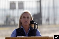 Menteri Keamanan Dalam Negeri Amerika, Kirstjen Nielsen. (Foto: dok).