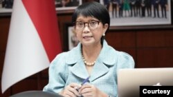 အင်ဒိုနီးရှားနိုင်ငံခြားရေးဝန်ကြီး Retno Marsudi။ (ဓာတ်ပုံ - Indonesian Ministry of Foreign Affairs)