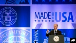 Vice President Joe Biden speaks at the Annual Conference of the Export-Import Bank in Washington.(AP Photo/Manuel Balce Ceneta)