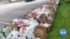 Community Food Drive in Virginia Helps Local Food Banks Distribute Donated Food Items 