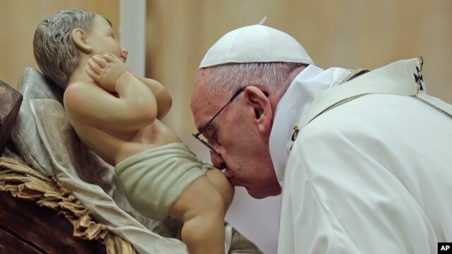 Esta es la tercera Navidad que presidirá Francisco desde que asumió el pontificado el 13 de marzo de 2013.