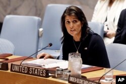 Nikki Haley, embajadora de EE.UU. ante las Naciones Unidas.