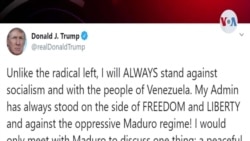 Trump aclara que solo se reunirá con Maduro para discutir su salida del poder