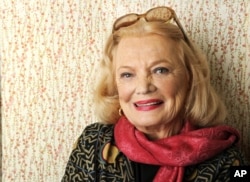 FILE - Gena Rowlands, pictured in December 2014, has made 40 feature films during her career, earning Oscar nominations for "A Woman Under the Influence" and "Gloria."