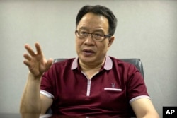 Mo Shaoping, the former lawyer of Chinese dissident and Nobel Peace laureate Liu Xiaobo, speaks during an interview in his law offices in Beijing, June 26, 2017.