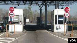 Border in Rača (Bosnia and Herzegovina)