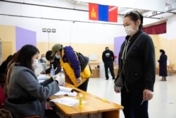 Suasana Pilpres di distrik Bayanzurkh di Ulaanbaatar, Mongolia, Rabu, 9 Juni 2021.