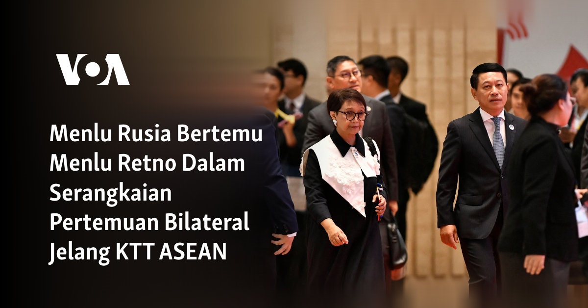 Menlu Rusia Bertemu Menlu Retno Dalam Serangkaian Pertemuan Bilateral Jelang KTT ASEAN
