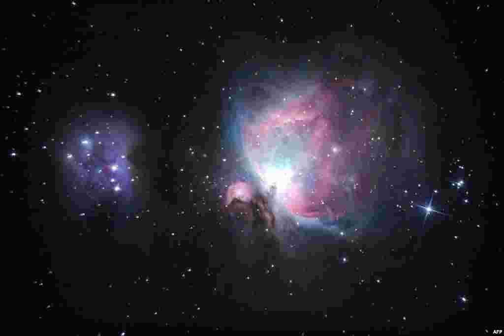 រូបភាព​នេះ​បង្ហាញ​ពី​បណ្តុំ​ធូលី Orion Nebula ដែល​ស្ថិត​នៅ​ចម្ងាយ​៩១គ.ម.​ក្នុង​ក្រុង​រ៉ង់ហ្គូន ប្រទេស​មីយ៉ាន់ម៉ា កាលពី​ថ្ងៃទី២៣ ខែធ្នូ ឆ្នាំ២០១៧។
