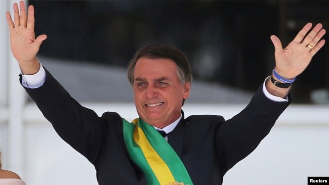 亲美的博尔索纳罗2019年元旦就任巴西总统（路透社）