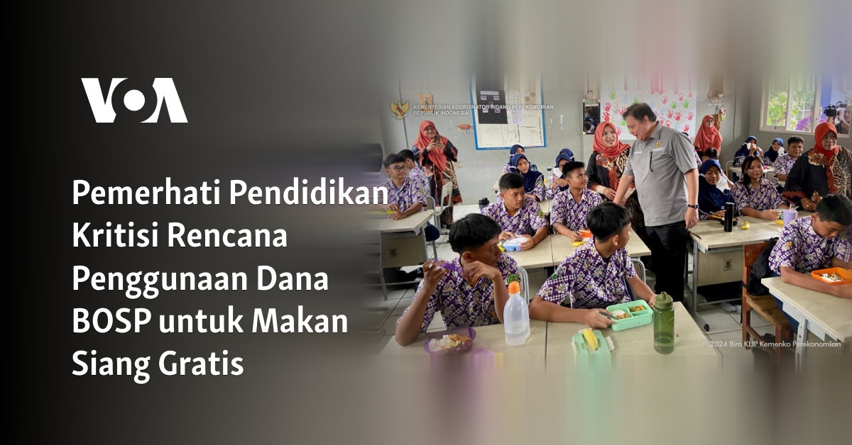 Pemerhati Pendidikan Kritisi Rencana Penggunaan Dana BOSP Untuk Makan ...