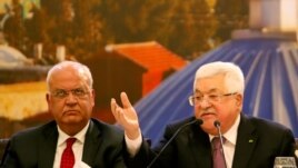 Palestinian President Mahmoud Abbas delivers a speech following the announcement by the U.S. President Donald Trump of the Mideast peace plan, in Ramallah in the Israeli-occupied West Bank January 28, 2020. REUTERS/Raneen Sawafta