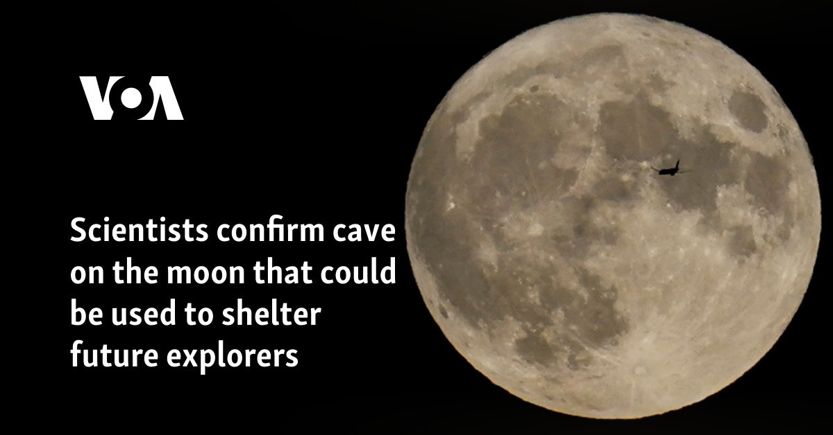 Scientists confirm cave on the moon that could be used to shelter future explorers