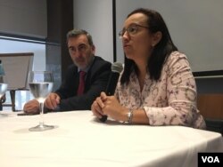 Lucía Pineda, periodista y exprisionera política de Nicaragua.