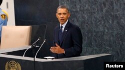 Tổng thống Hoa Kỳ Barack Obama đọc diễn văn trước cử tọa Đại hội đồng Liên hiệp quốc
