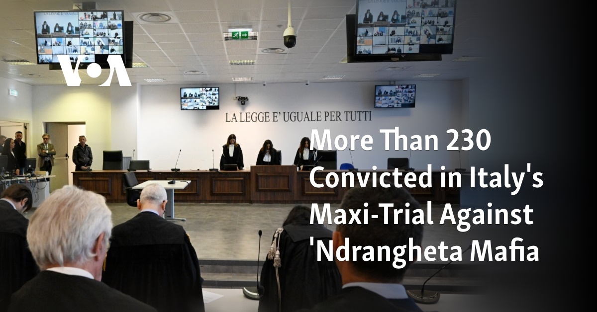 More Than 230 Convicted In Italys Maxi Trial Against Ndrangheta Mafia 1675