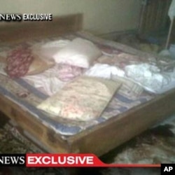 This video frame grab, obtained from ABC News on May 2, 2011, shows the interior bedroom in the mansion where Osama Bin Laden was killed May 1.