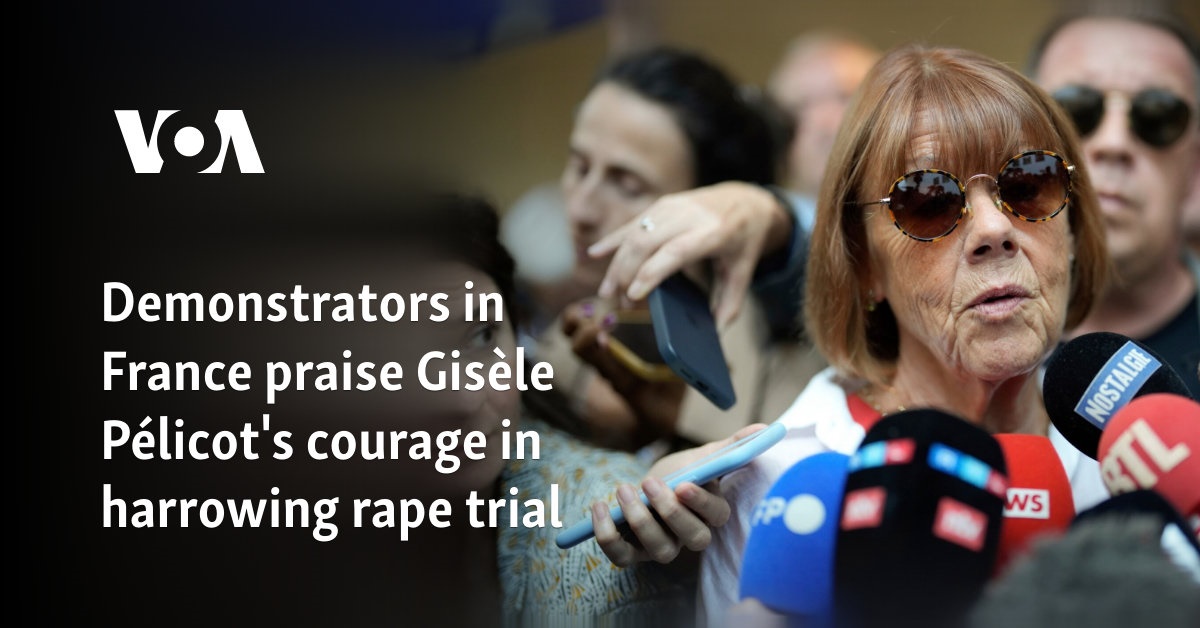 Demonstrators in France praise Gisèle Pélicot's courage in harrowing rape trial