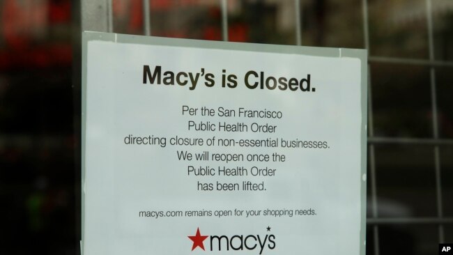 Rrjeti i dyqaneve të veshjeve "Macy's" me dyert e mbyllura
