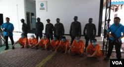 Para tahanan yang melakukan kejahatan narkotika akan diproses lebih lanjut oleh BNN sesuai hukum tentang obat-obatan terlarang. Jakarta , 19/ Oktober 2021. (VOA/Indra Yoga)