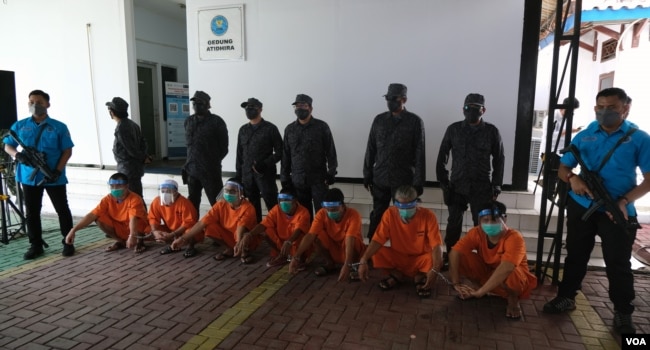 Para tahanan yang melakukan kejahatan narkotika akan diproses lebih lanjut oleh BNN sesuai hukum tentang obat-obatan terlarang. Jakarta , 19/ Oktober 2021. (VOA/Indra Yoga)