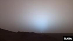 Sunset on Mars.