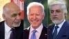 Presiden AS Joe Biden akan mengundang Presiden Afghanistan Ashraf Ghani (kiri) dan tokoh yang memimpin upaya perdamaian Afghanistan, Abdullah Abdullah (kanan).
