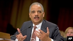 U.S. Attorney General Eric Holder testifies on Capitol Hill before the Senate Judiciary Committee, March 6, 2013.