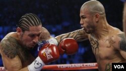 El puertorriqueño Miguel Cotto (der.), se ratificó como el máximo pugilista en su categoría al derrotar sin problemas al mexicano Antonio Margarito.