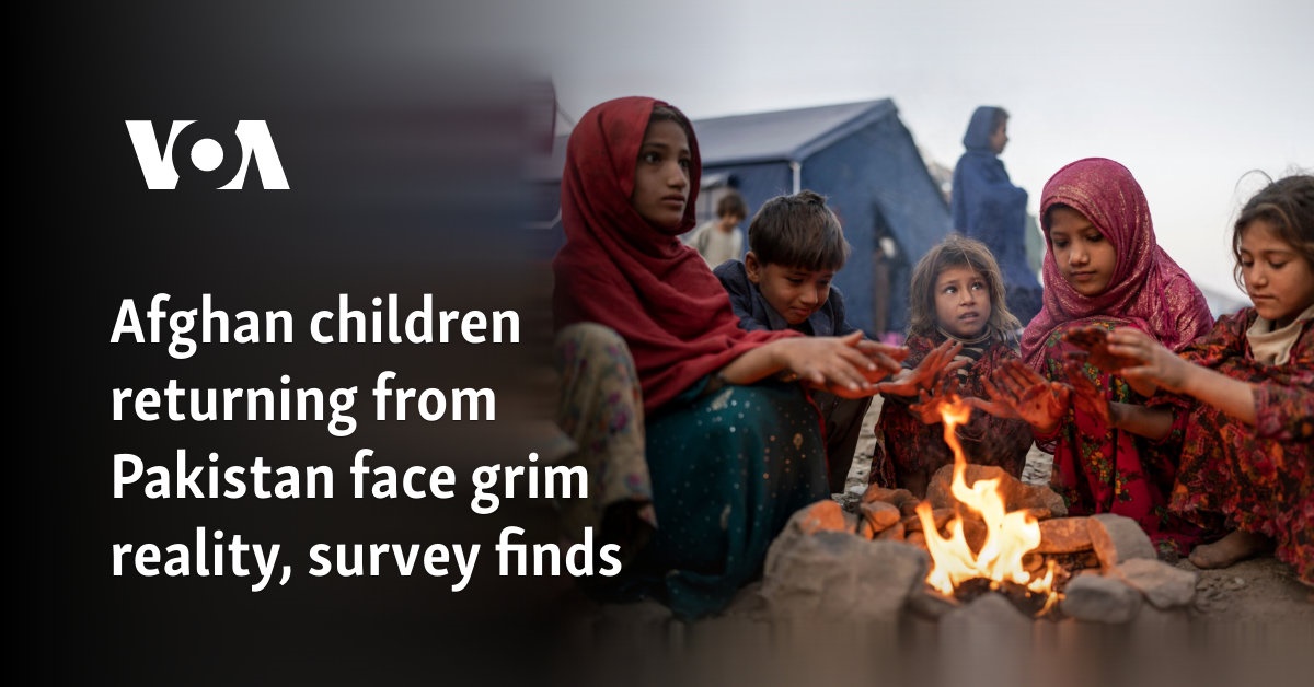 Afghan children returning from Pakistan face grim reality, survey finds