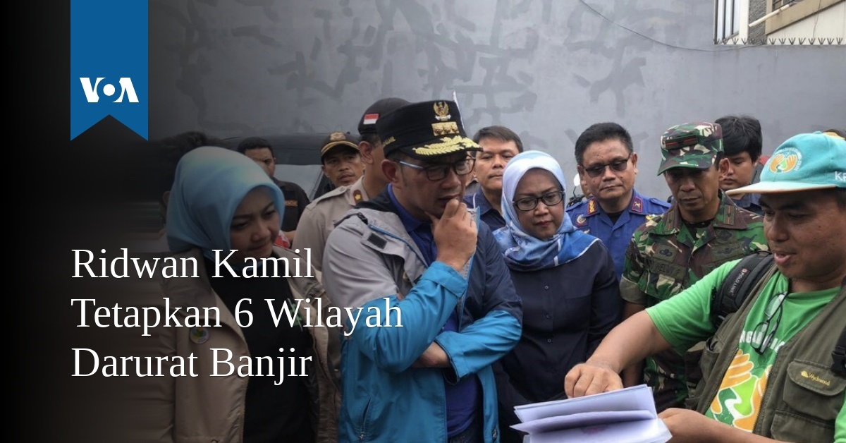 Ridwan Kamil Tetapkan 6 Wilayah Darurat Banjir