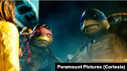 Teenage Mutant Ninja Turtles saat ini menduduki posisi nomor dua di Box Office Amerika