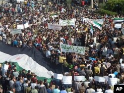 Manifestation anti-Assad, le 27 octobre 2011, à Homs
