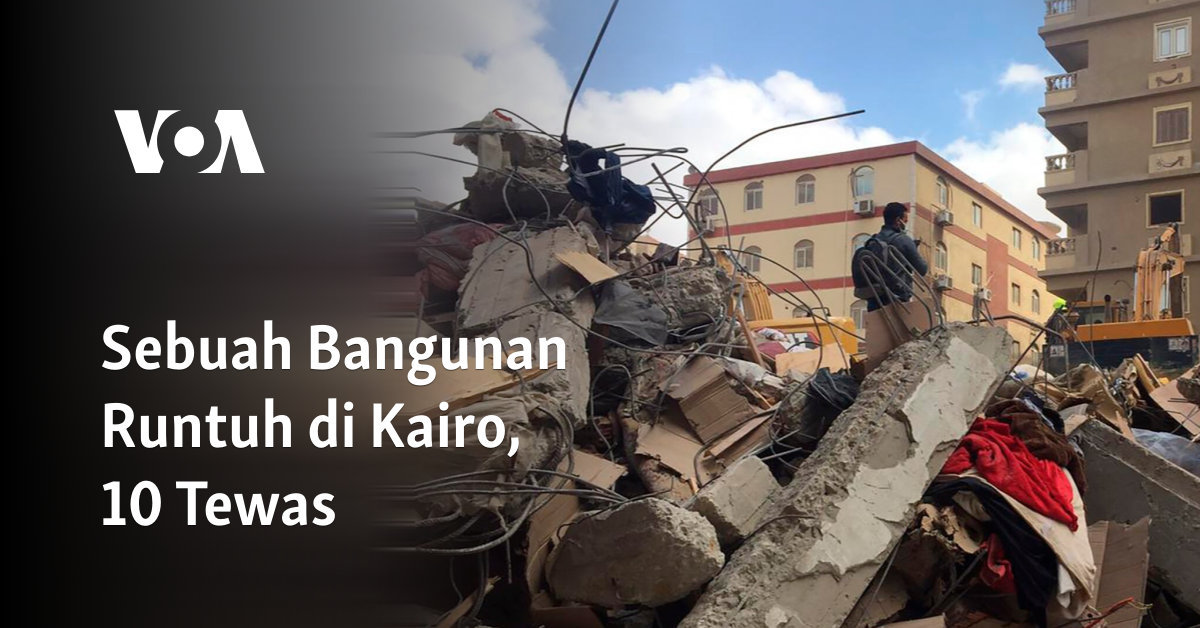 Sebuah Bangunan Runtuh di Kairo, 10 Tewas