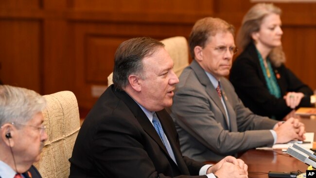 美国国务卿蓬佩奥在北京