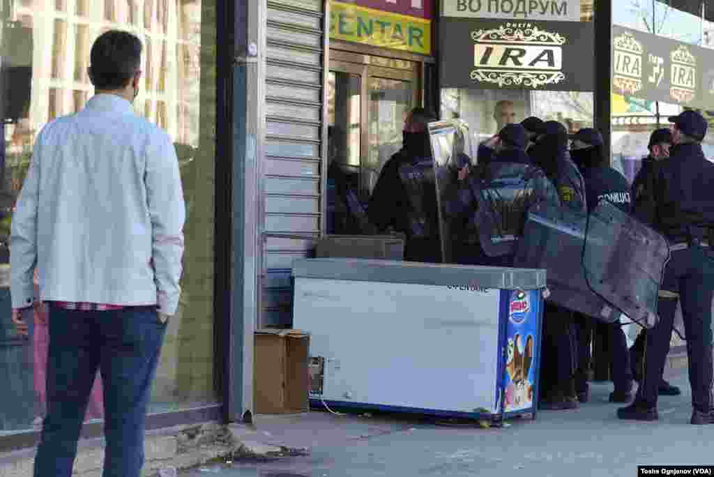 Riots in Skopje against the case Monstrum