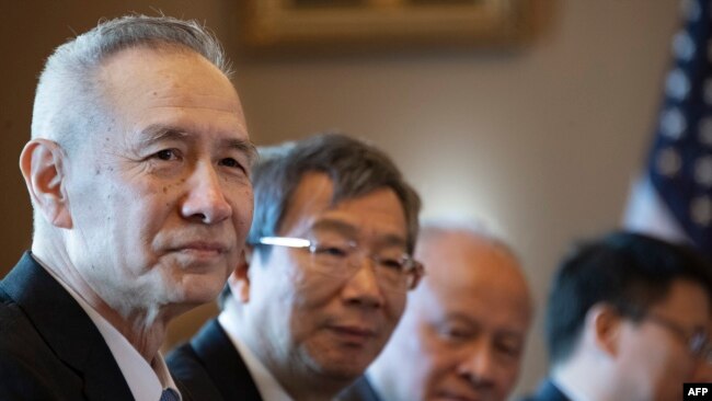 中国副总理刘鹤2019年1月30日率团在华盛顿举行美中贸易谈判。