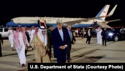 John Kerry da ministan harkokin wajen Saudiya Adel al-Jubeir