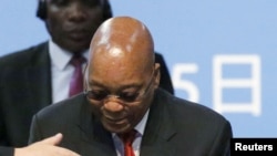 Le président Jacob Zuma de l'Afrique du Sud