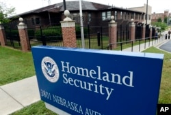 FILE - Homeland Security Department headquarters in northwest Washington.