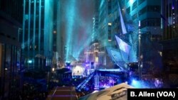 Super Bowl Live is 10-day party stretching across six blocks of downtown Minneapolis, Minnesota, leading up to the Super Bowl, the NFL championship football game between the Philadelphia Eagles and New England Patriots, Feb. 4, 2018.