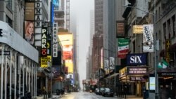 El distrito de Broadway se ha quedado vacío a causa de la crisis del coronavirus en Nueva York.